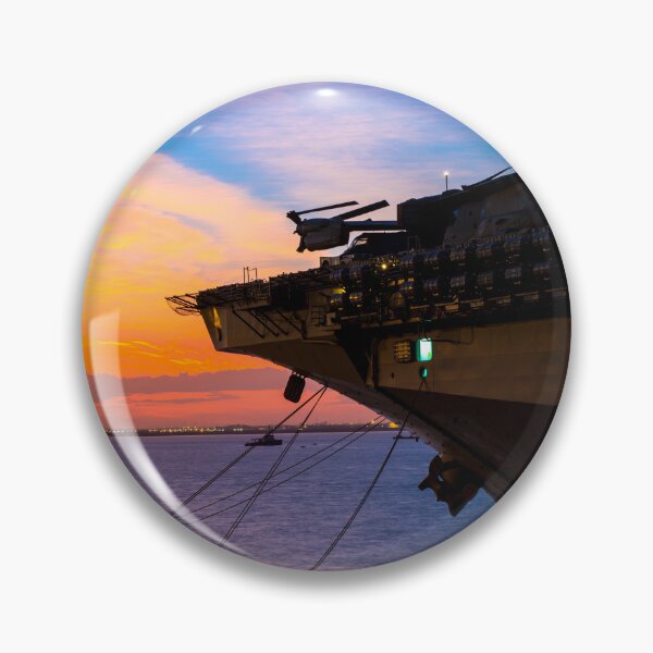 Item preview, USS Bonhomme Richard at Sunrise in Darwin NT Australia designed and sold by tauriminogue.