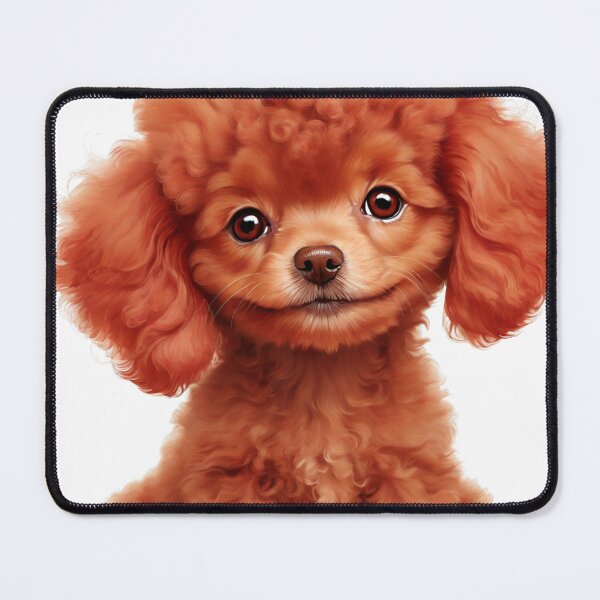 Item preview, Adorable Red Toy Poodle Puppy Illustration designed and sold by Sadia Jannat.