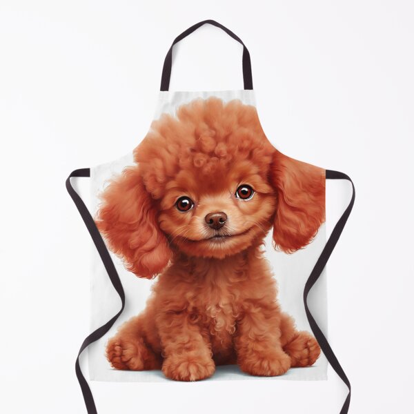 Item preview, Adorable Red Toy Poodle Puppy Illustration designed and sold by Sadia Jannat.