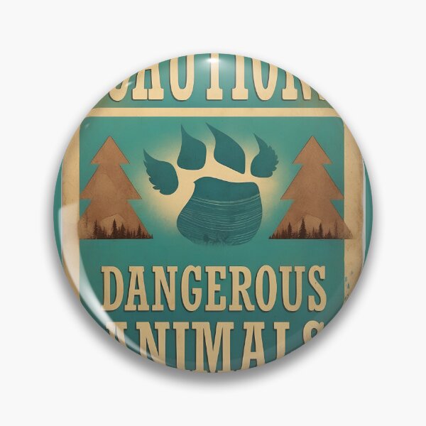 Item preview, Retro Art: Caution Dangerous Animals Illustration Collection designed and sold by Ceemko's Vintage Corner.
