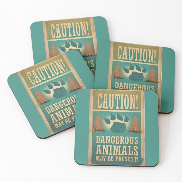Item preview, Retro Art: Caution Dangerous Animals Illustration Collection designed and sold by Ceemko's Vintage Corner.