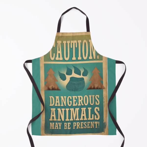 Item preview, Retro Art: Caution Dangerous Animals Illustration Collection designed and sold by Ceemko's Vintage Corner.