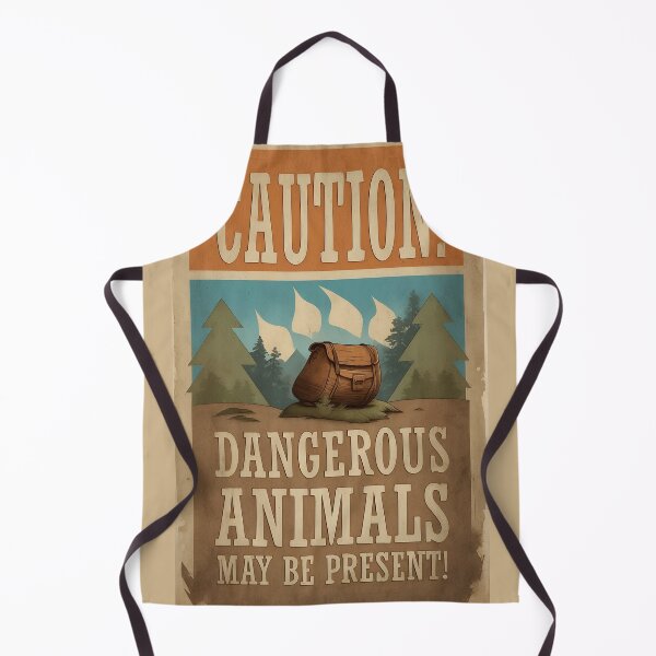 Item preview, Classic Caution Signs: Dangerous Animals May Be Present designed and sold by Ceemko's Vintage Corner.