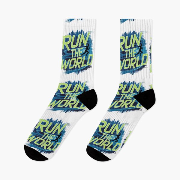 Item preview, Energetic Vibes: 'Run the World' with Neon Highlights designed and sold by podekom.