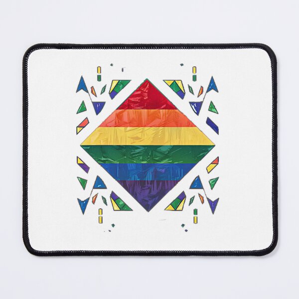 Item preview, Geometric Rainbow Flag designed and sold by BlissfulBlossom.