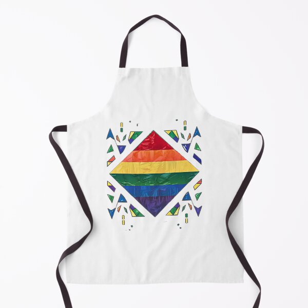 Item preview, Geometric Rainbow Flag designed and sold by BlissfulBlossom.