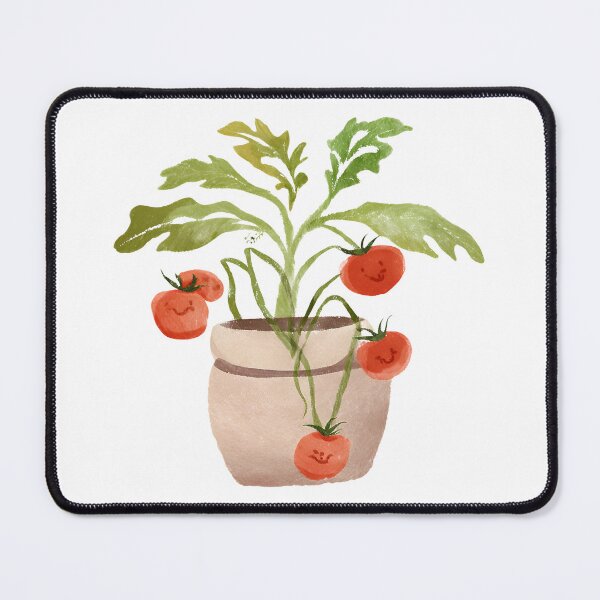 Item preview, Tomato in the pot vegetarian minimal watercolor style designed and sold by Solarli.