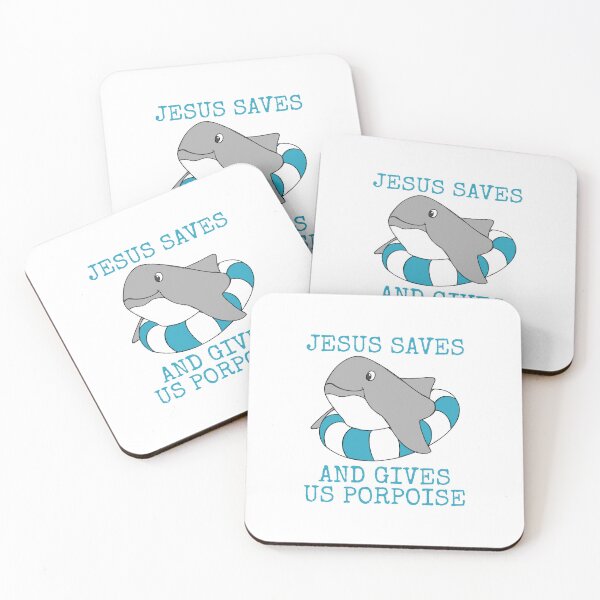 Item preview, Jesus Saves And Gives Us Porpoise, Church Funny designed and sold by doodlerob.