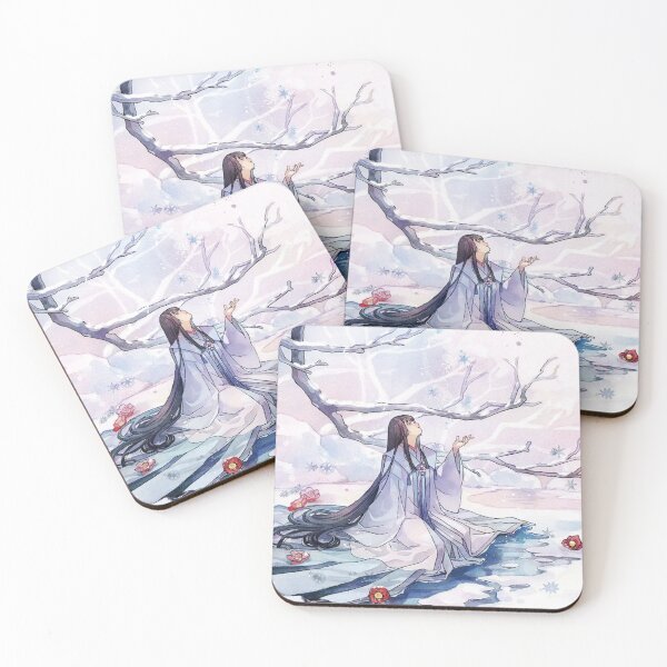 Item preview, Winter Lady watercolor designed and sold by LittleTwichArt.
