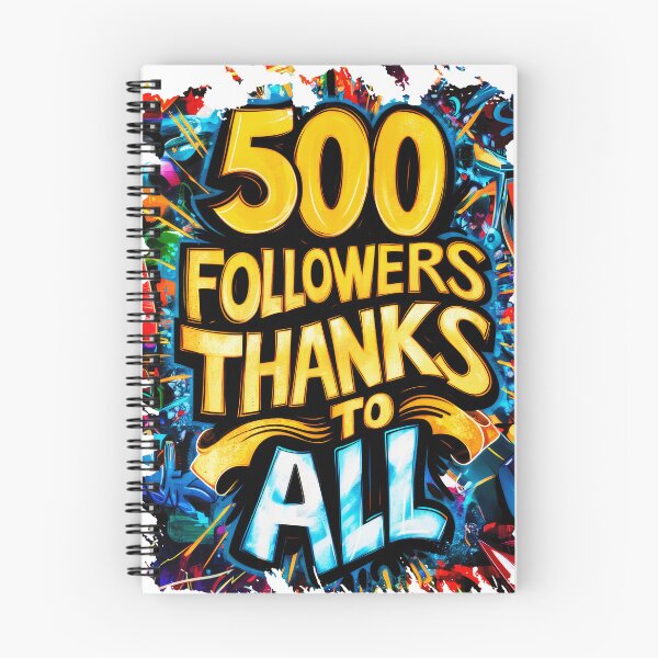 Item preview, 500 Followers Thanks to All Celebration Design designed and sold by CanyonGarageArt.