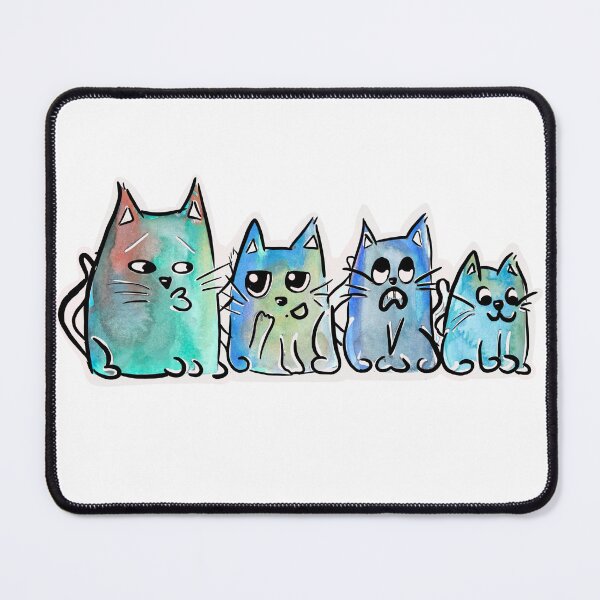 Item preview, Cat gang designed and sold by Watercolorcat.
