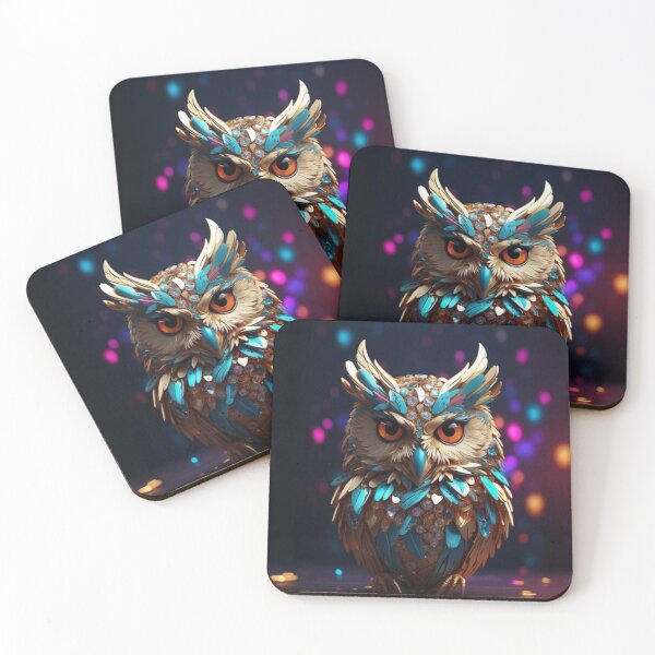 Item preview, "Owl Night Long - Vibrant Owl Artwork by LaLi Designs" designed and sold by LaLi-Designs.
