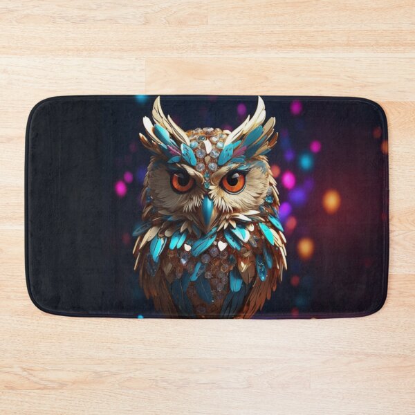 Item preview, "Owl Night Long - Vibrant Owl Artwork by LaLi Designs" designed and sold by LaLi-Designs.