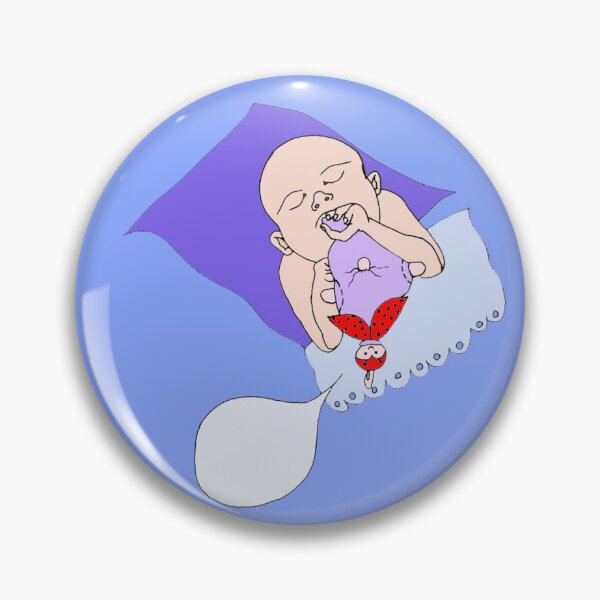 Item preview, Drawing baby sleeping with his cartoon bubble comforter designed and sold by Carré Comme Orange.