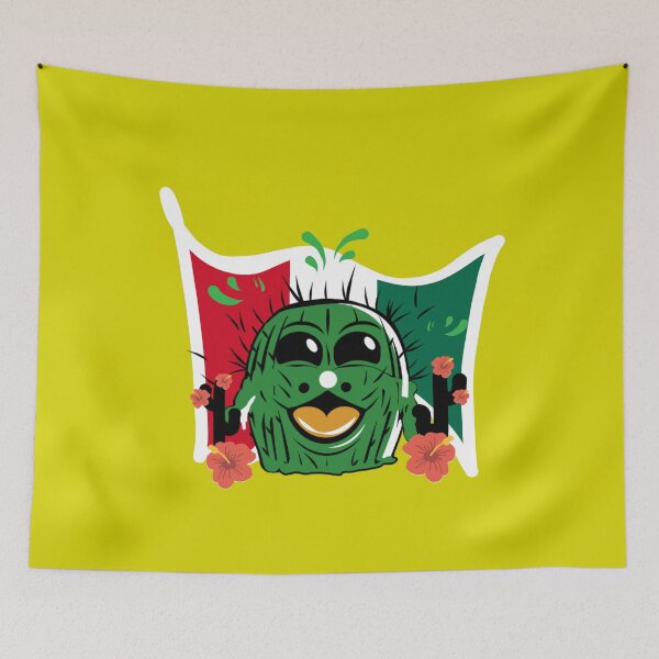 Item preview, Cactus laughing with Mexico flag designed and sold by vibeno1.