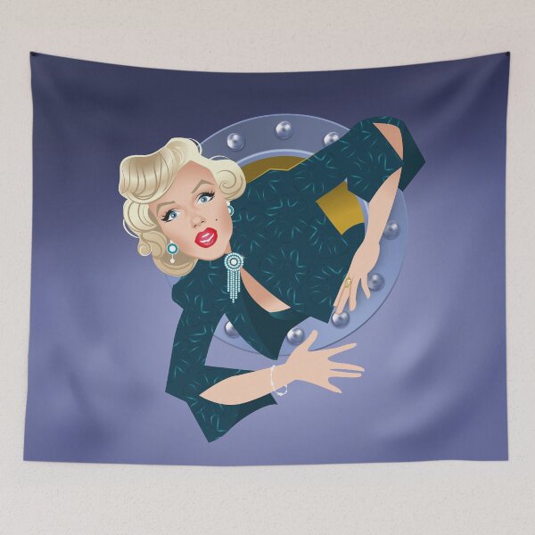 Item preview, Lorelei stuck in a porthole designed and sold by AleMogolloArt.