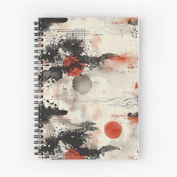 Item preview, Abstract japanese sumi-e pattern designed and sold by LittleNippon.