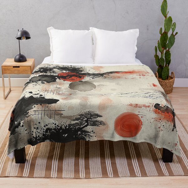 Item preview, Abstract japanese sumi-e pattern designed and sold by LittleNippon.