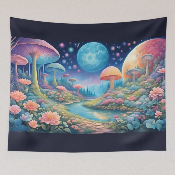 Item preview, Relax in a Lemurian Moon Garden & Listen to the Stars Sing Songs of Peace designed and sold by Mayastar Designs.