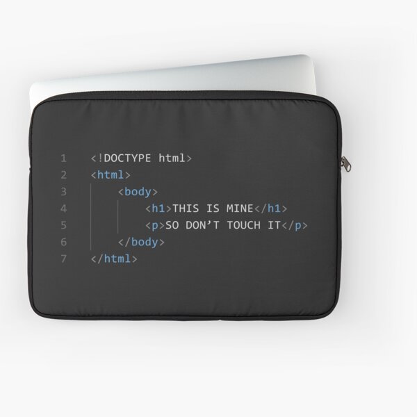 HTML Code Laptop Sleeve