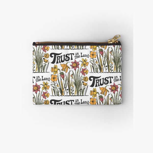 Item preview, Vintage Daffodil Hand-drawn - Retro "Trust in the Lord" Women's Christian Art Design by #HahaHandlesHub designed and sold by HahaHandlesHub.
