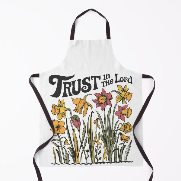 Item preview, Vintage Daffodil Hand-drawn - Retro "Trust in the Lord" Women's Christian Art Design by #HahaHandlesHub designed and sold by HahaHandlesHub.