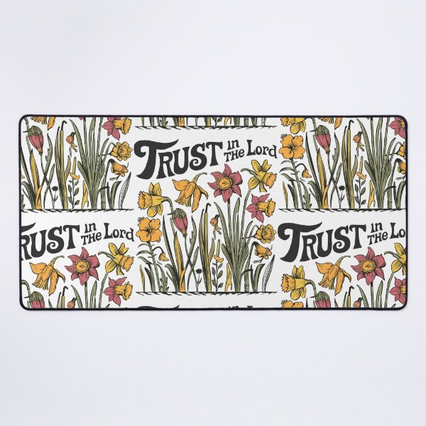 Item preview, Vintage Daffodil Hand-drawn - Retro "Trust in the Lord" Women's Christian Art Design by #HahaHandlesHub designed and sold by HahaHandlesHub.