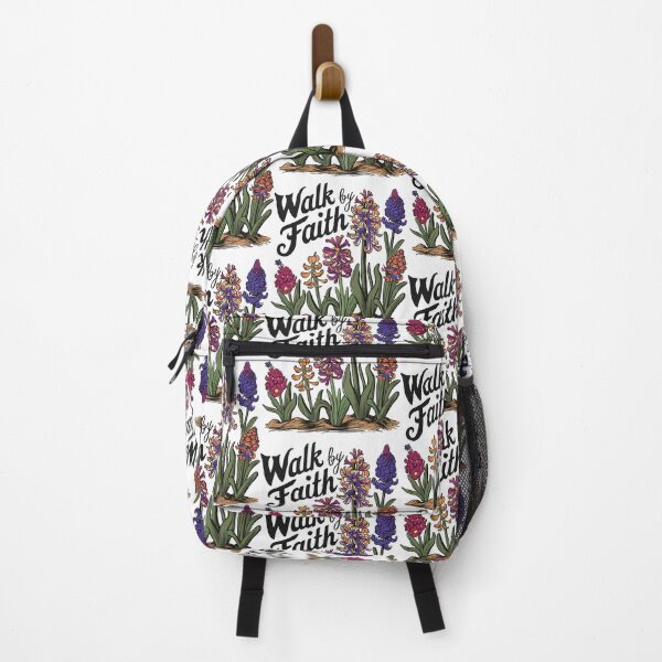 Item preview, Vintage Hyacinth Hand-drawn - Retro "Walk by Faith" Women's Christian Art Design by #HahaHandlesHub designed and sold by HahaHandlesHub.