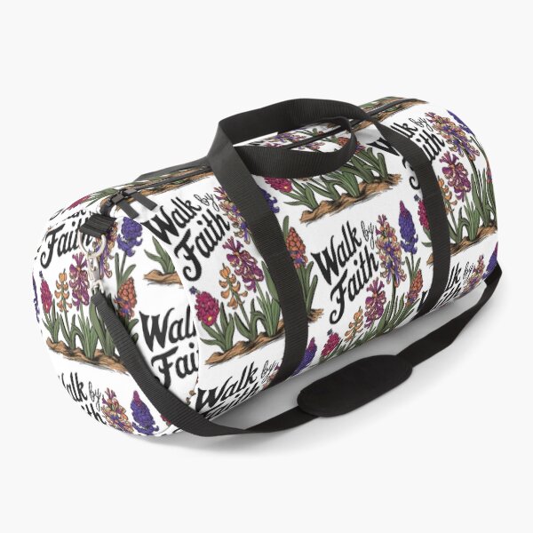 Item preview, Vintage Hyacinth Hand-drawn - Retro "Walk by Faith" Women's Christian Art Design by #HahaHandlesHub designed and sold by HahaHandlesHub.