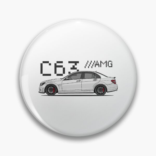 Item preview, C63 AMG W204 90's Pixel Art (White) designed and sold by kacar-draw.