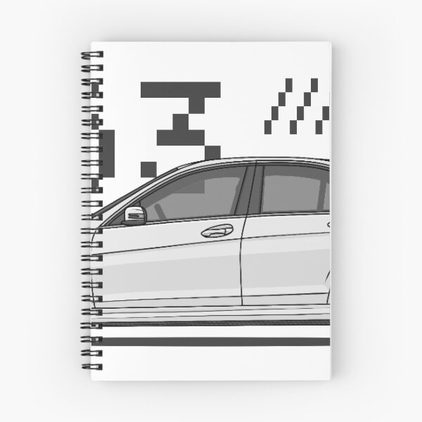 Item preview, C63 AMG W204 90's Pixel Art (White) designed and sold by kacar-draw.