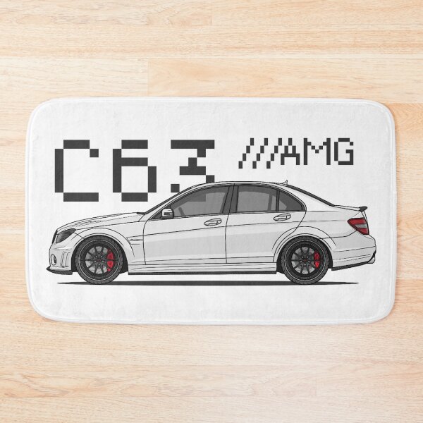 Item preview, C63 AMG W204 90's Pixel Art (White) designed and sold by kacar-draw.