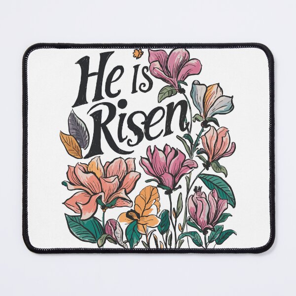 Item preview, Vintage Magnolia Hand-drawn - Retro "He is Risen" Women's Christian Art Design by #HahaHandlesHub designed and sold by HahaHandlesHub.