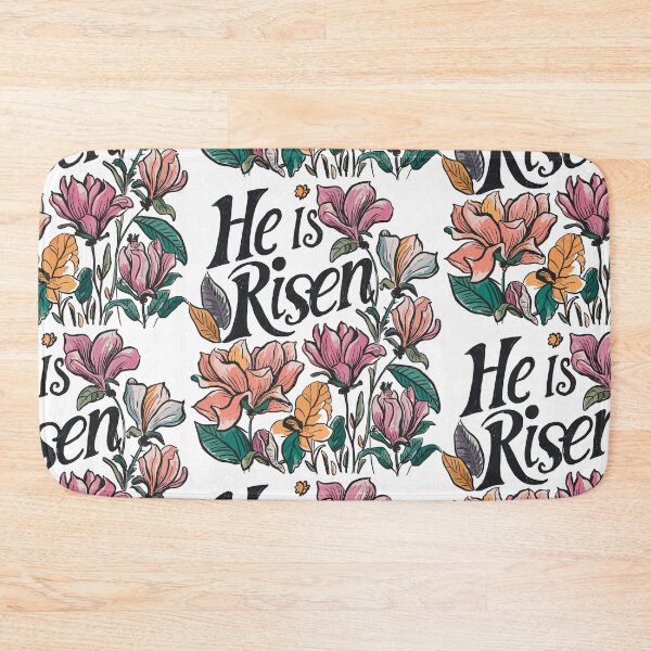 Item preview, Vintage Magnolia Hand-drawn - Retro "He is Risen" Women's Christian Art Design by #HahaHandlesHub designed and sold by HahaHandlesHub.