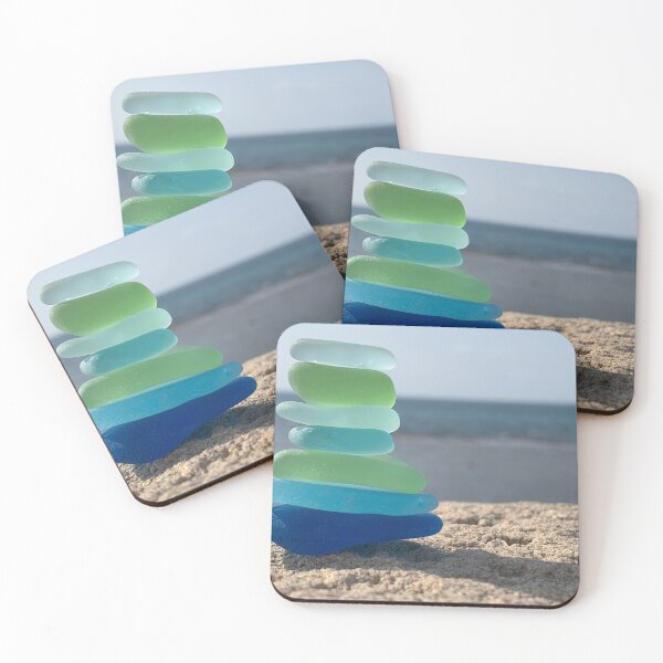 Item preview, Seaglass stack by the ocean designed and sold by Jums-Med.