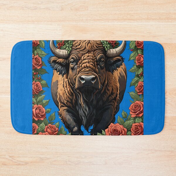 Item preview, Oklahoman Buffalo Surrounded By Oklahoma Roses designed and sold by taiche.