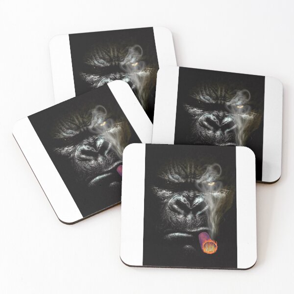 Item preview, gorilla smoking designed and sold by ARTIST-BRUSH.