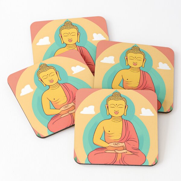 Item preview, Colorful Biddha Drawing designed and sold by LarkaArt.