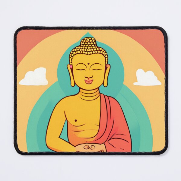 Item preview, Colorful Biddha Drawing designed and sold by LarkaArt.