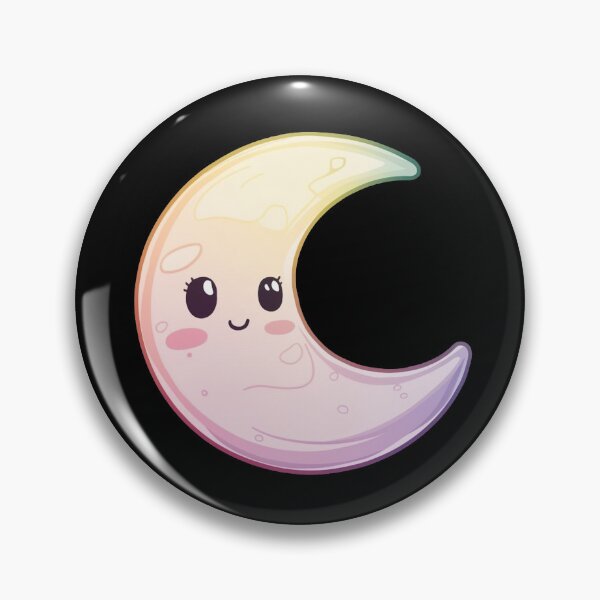 Item preview, Cute Gradient Half Moon Kawaii designed and sold by canvadreamer444.