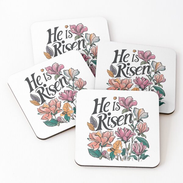 Item preview, Vintage Magnolia Hand-drawn - Retro "He is Risen" Women's Christian Art Design by #HahaHandlesHub designed and sold by HahaHandlesHub.