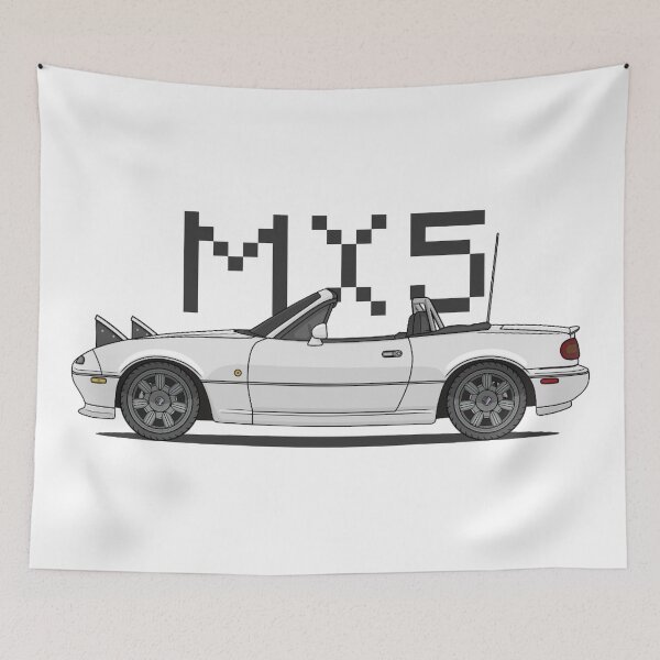 Item preview, MX5 NA 90's Pixel Art (White) - JDM designed and sold by kacar-draw.
