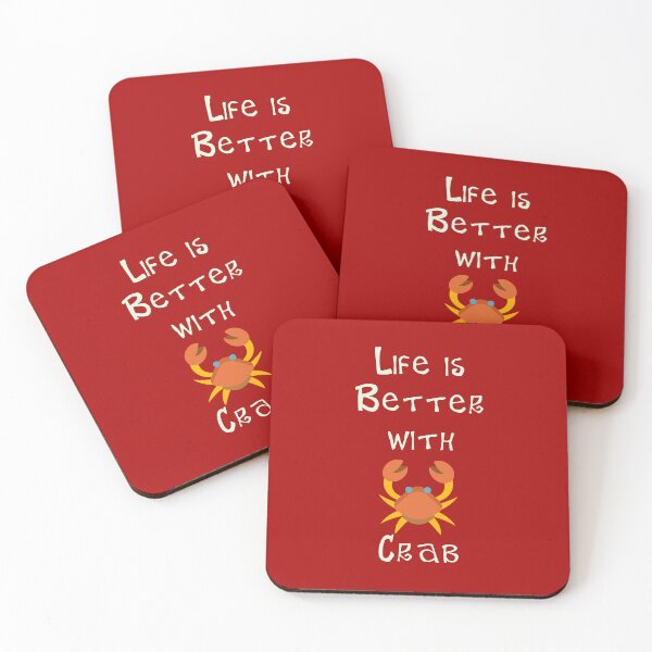 Item preview, Life is Better with Crab designed and sold by Studio LeDauphin.