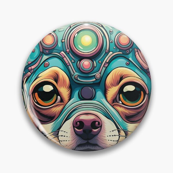 Item preview, Psychedelic Cyborg Chihuahua designed and sold by Mayastar Designs.