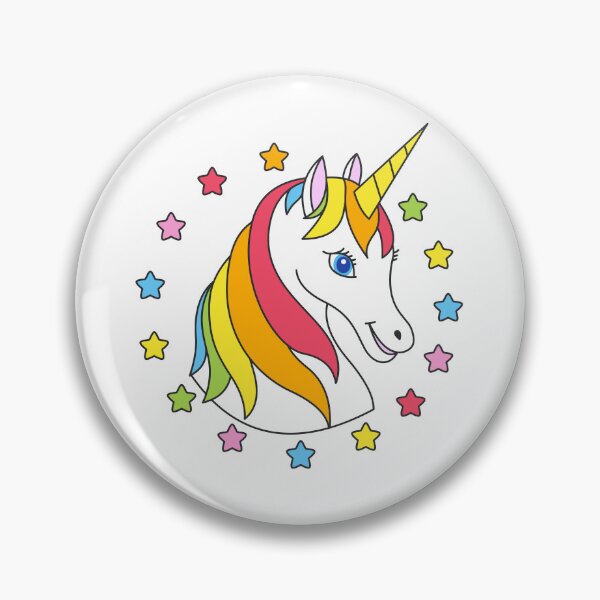 Item preview, Cute Rainbow Unicorn with stars Colorful Unicorn smiley face designed and sold by micarto.