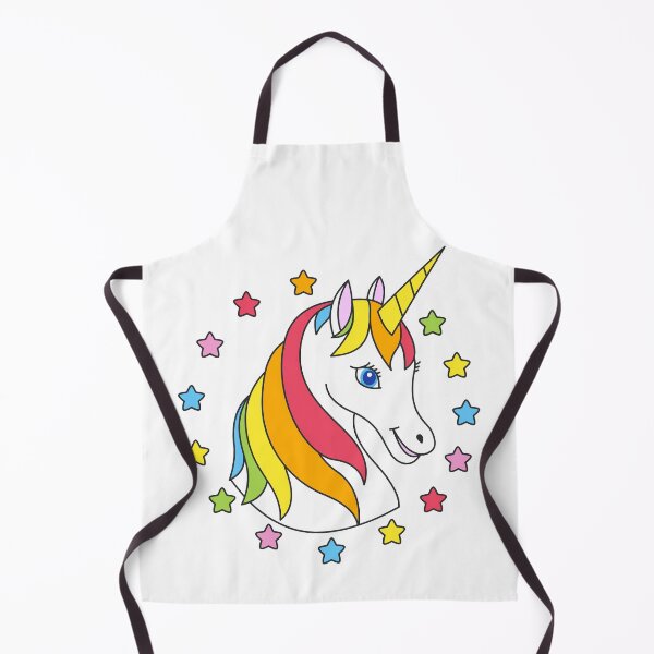 Item preview, Cute Rainbow Unicorn with stars Colorful Unicorn smiley face designed and sold by micarto.