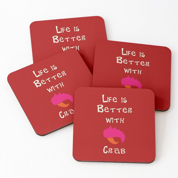 Item preview, Life is Better with Crab designed and sold by Studio LeDauphin.