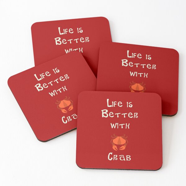 Item preview, Life is Better with Crab designed and sold by Studio LeDauphin.