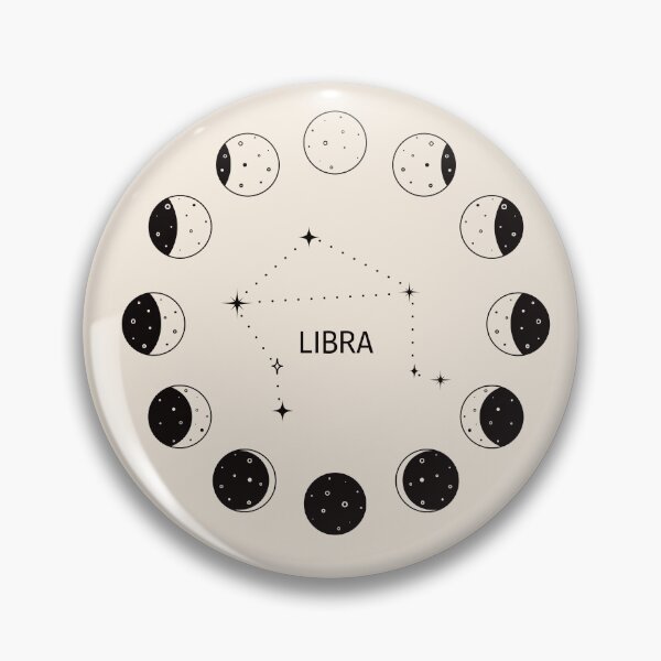 Item preview, Moon phases and zodiac constellation Libra designed and sold by MonochromeEcho.