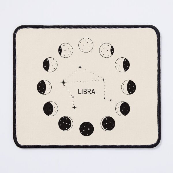 Item preview, Moon phases and zodiac constellation Libra designed and sold by MonochromeEcho.